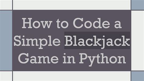 Simple Blackjack game in Python .